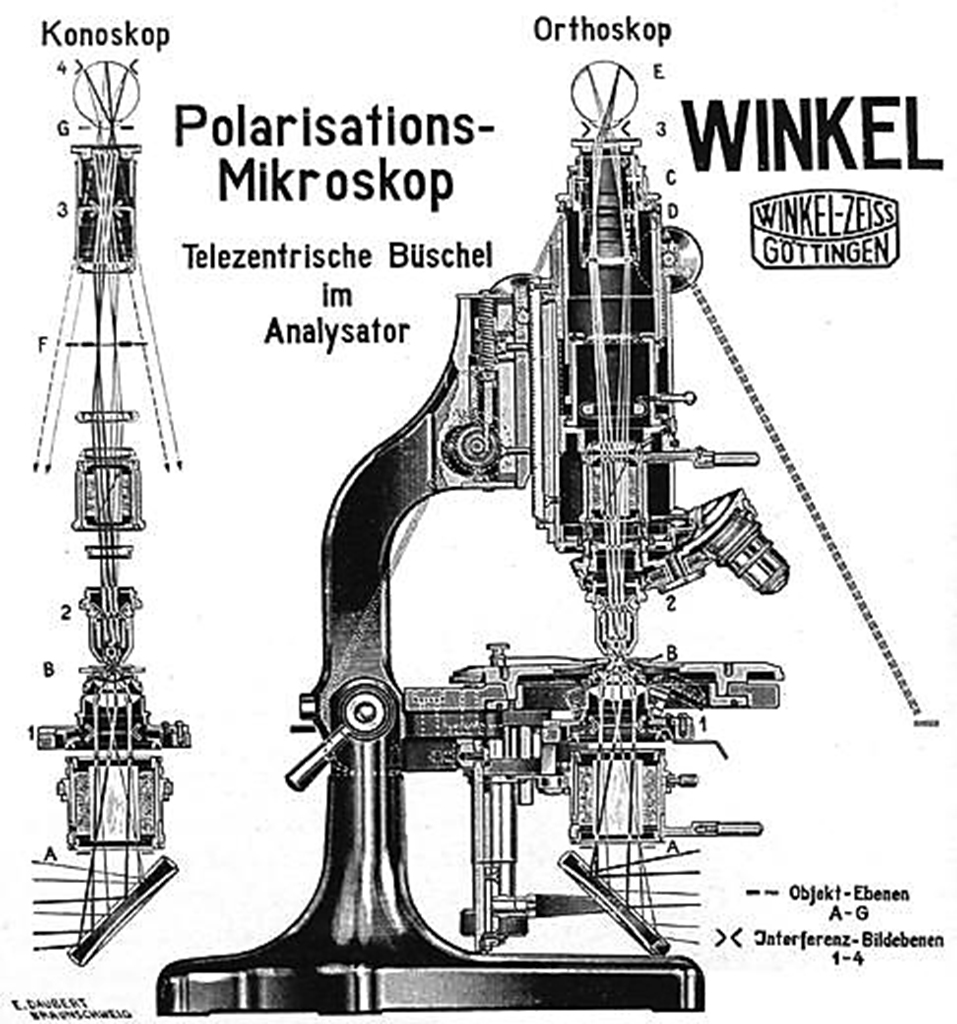 MIC Service Galerie Winkel Zeiss Polarisations Mikroskop